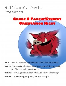 WGD Orientation night